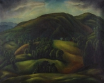Karlo Mijić: Bosanski pejzaž - Jagomir, 1923.