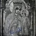 Grcki majstor - Bogorodica sa Hristom (Carica) kraj XVIII v., tempera na dasci, 29 X 20,5 X 1,4 cm