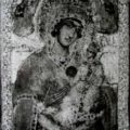 Grcki slikar - Bogorodica sa Hristom poc. XVIII v., tempera na dasci, 22,5 X 30,5 X 2,5 cm