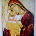 Kritski majstor - Bogorodica sa Hristom (Pelagonska) XVI v., tempera na dasci, 56 X 43 X 2 cm